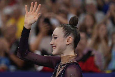 Nemecká reprezentantka v modernej gymnastike Darja Varfolomeevová.