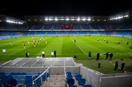 The Tehelné Pole stadium in Bratislava is one of the venues of the UEFA European Under-21 Championship.
