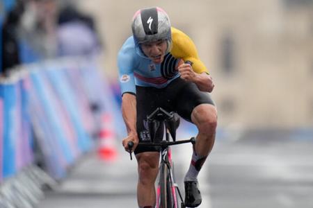 Remco Evenepoel na OH.
