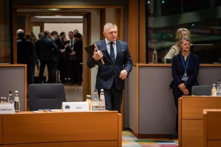 PM Robert Fico in Brussels in December 2024
