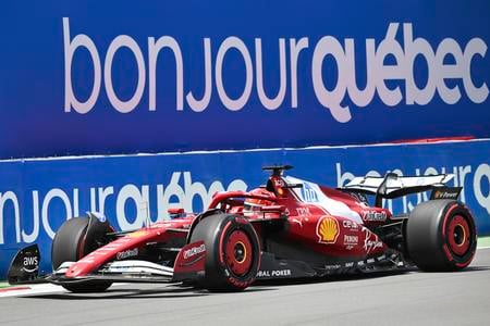 Charles Leclerc počas prvého tréningu Veľkej ceny Kanady v Montreale.