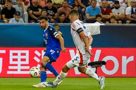 Sebastian Nebyla v súboji proti Taliansku.