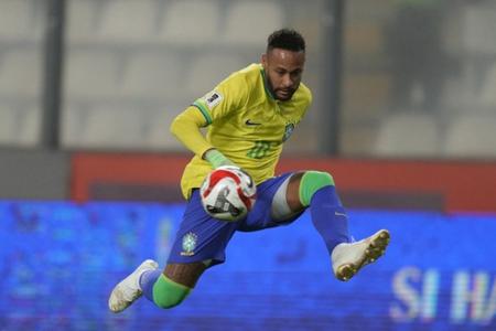 Neymar vo farbách Brazílie.