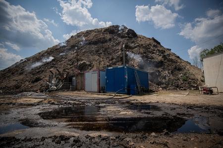 Western Slovak villages endure months of smoke as an underground landfill fire resists control and raises public health concerns.