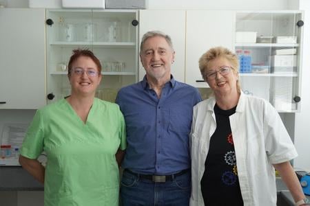 From right: Alexandra Zahradníková, her husband and co-author Ivan Zahradník and their daughter Alexandra Zahradníková Jr.