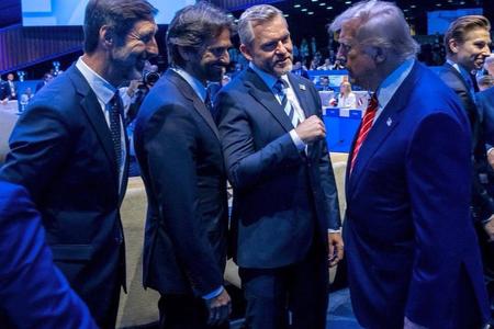 President Peter Pellegrini, accompanied by Smer ministers Blanár and Kaliňák, at the NATO summit in The Hague.