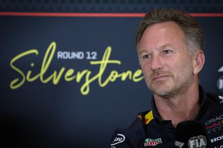 Christian Horner v Silverstone, 4. júla 2025.