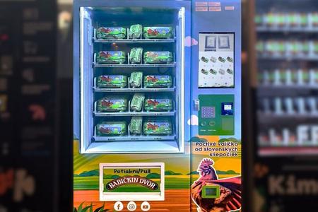 Egg vending machine in Bratislava