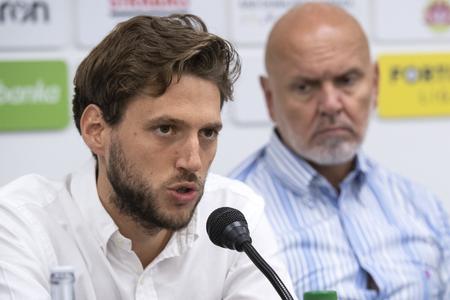 Výkonný riaditeľ FC DAC 1904 Dunajská Streda Jan Van Daele a majiteľ klubu Oszkár Világi. 