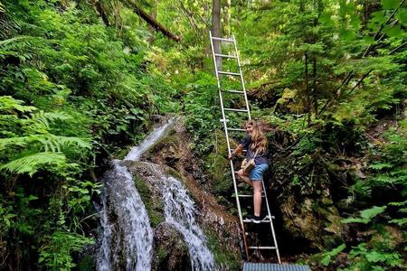 Waterfalls in the wild – now accessible in Liptov via rope bridges and ladders.