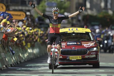 Belgičan Tim Wellens prichádza do cieľa 15. etapy.