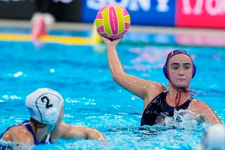 Američanka Jenna Flynnová počas semifinálového duelu s Gréckom.