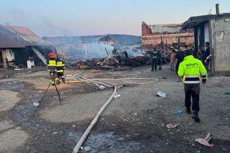 Fire in Spišský Štiavnik, eastern Slovakia