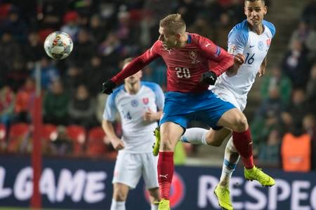 Matěj Vydra v reprezentačnom drese Česka v roku 2018.