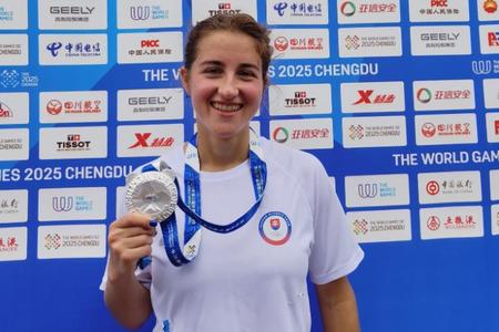Tereza Šmelíková so striebrom.
