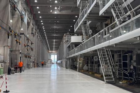 Paper machine PS19 at Mondi SCP in Ružomberok on 27 June 2025.