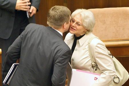 Prime Minister Robert Fico and Labour Minister Viera Tomanová.