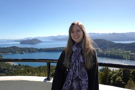 Cande Glikin in Argentina - in the beautiful Bariloche (Patagonia) region 