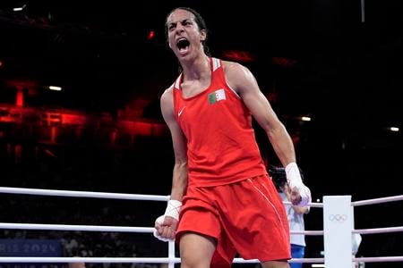 Alžírska boxerka Imane Khelifová.