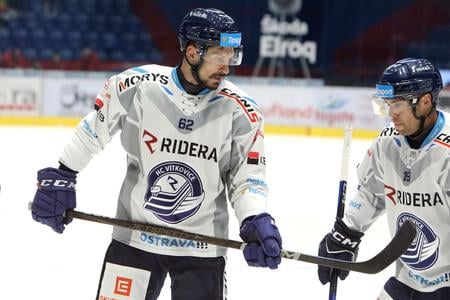 Marek Hrivík (Vítkovice) počas 27. ročníka Memoriálu Pavla Zábojníka HC Vítkovice Ridera - HC MONACObet Banská Bystrica vo Zvolene.