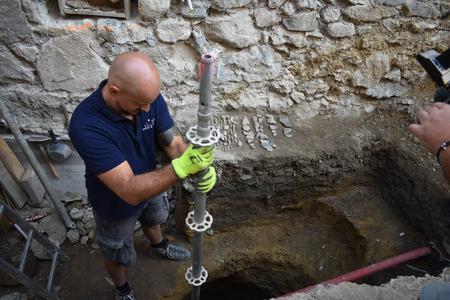 Archaeologists have uncovered a rare Celtic sacrificial pit during renovation works at Trenčín Castle in western Slovakia.