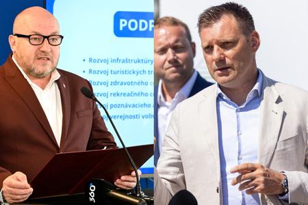Sports Minister Rudolf Huliak (l) and Environment Minister Tomáš Taraba (r)