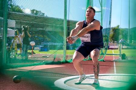 Marcel Lomnický na 60. ročníku atletického mítingu P-T-S v Banskej Bystrici.