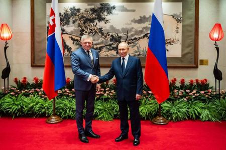 Prime Minister Robert Fico met Russian President Vladimir Putin in Beijing, during celebrations in early September 2025 to mark the end of World War II in Asia.