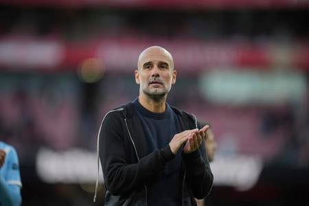 Tréner Manchestru City Pep Guardiola.