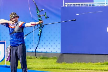 Na snímke slovenský reprezentant v paralukostreľbe Dávid Ivan. FOTO TASR/SPV/Roman Benický