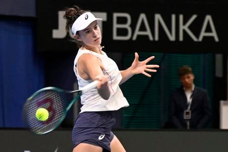 Mia Pohánková počas J & T Banka Slovak Open.