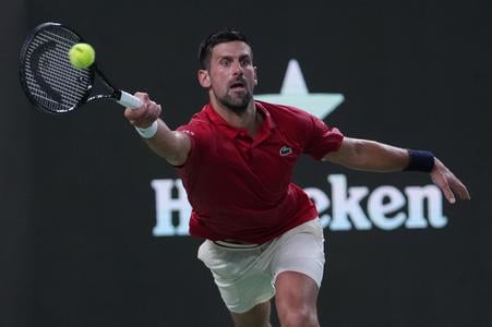 Novak Djokovič na turnaji v Šanghaji.