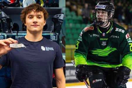 Andrej Fabuš zo Slovana (vľavo) a žilinský Jakub Dubravík patria k mladíkom v extralige, ktorí už zaznamenali prvý gól v súťaži.
