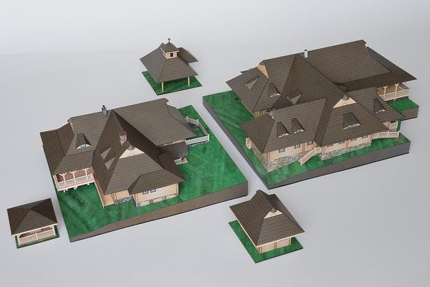 Prvých päť nakreslených modelov zaberá 12 strán A4. Papierové vystrihovačky vznikli na objednávku majiteľov areálu a tam by mali byť časom aj dostupné.