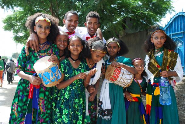 Ashenda je náboženský festival, ktorý sa koná na konci augusta. Bola súčasťou stretnutia diaspóry v regióne Tigray. Autorka: Andrea Girmanová
