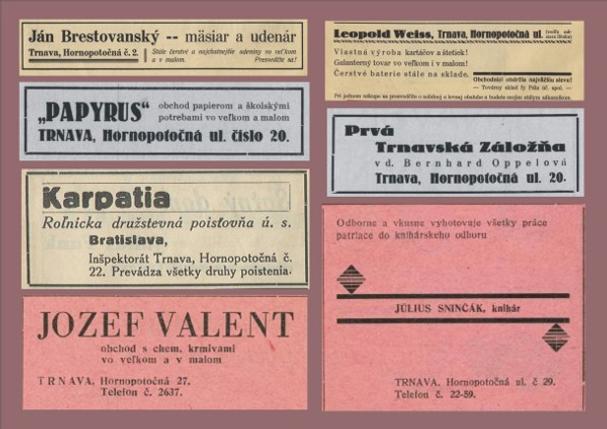 Z dobových reklám (1925 - 1946)