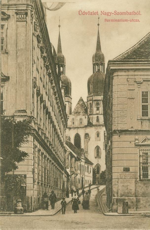 Seminárska ulica na pohľadnici