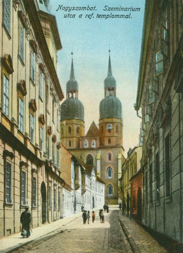 Mikulášsky kostol a Seminárska ulica, pohľadnica