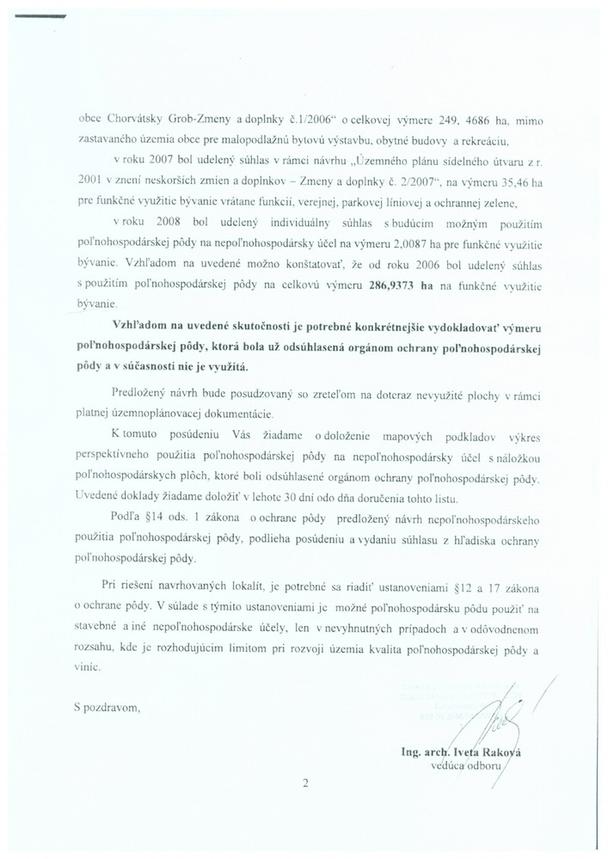 "OU-BA-OOP" Oznámenie o začatí prerokovania ÚP ZaD Ch.G. č. 1/2017 - str.2