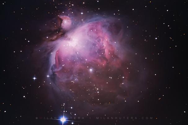 Hmlovina Messier 42 v súhvezdí Orión bola cieľom mojej prvej skutočnej astrofotografie. Celková doba integrácie cca. 60 minút