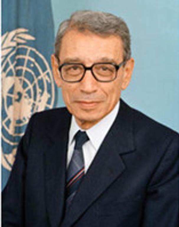 Butrus Butrus-Gálí. Zdroj: https://www.un.org/sg/en/content/boutros-boutros-ghali