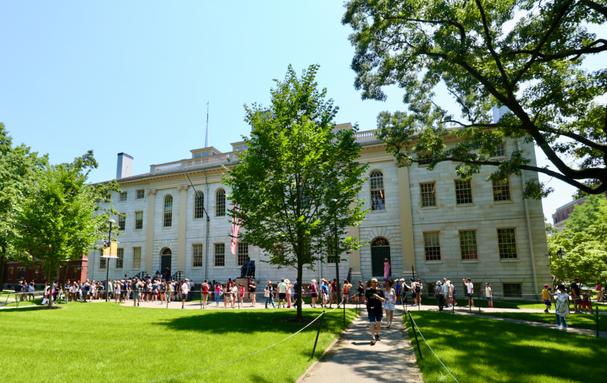 Hlavná budova sa nachádza na hlavnom námestí, ktoré sa volá Harvard Yard.