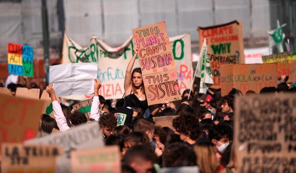 Protest v Taliansku.