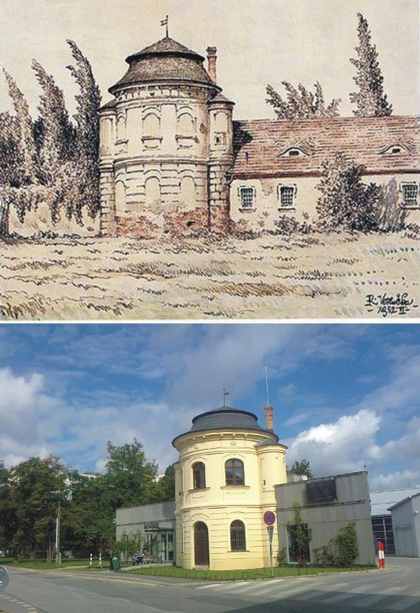 Záhradný pavilón, dnes kaviareň