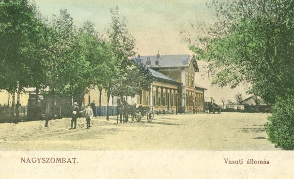 Stanica od parku, pohľadnica z r.1904