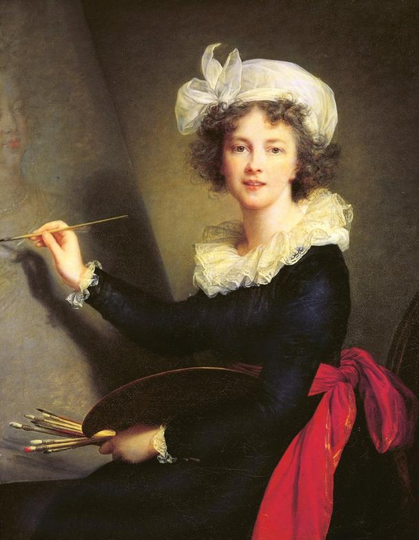 Autoportrét Élisabeth Louise Vigée Le Brun, ktorý namaľovala krátko po príchode do talianskeho exilu r. 1790. Zobrazila sa, ako maľuje kráľovnú Máriu Antoinettu, čím potvrdzovala ich spriaznenosť, ale aj dôveru vo vlastné sily živiť sa ako maliarka.