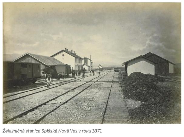 Železničná stanica v Spišskej Novej Vsi, 1871.