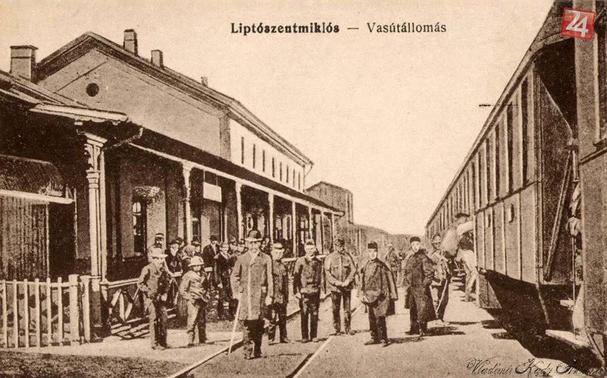 Železničná stanica Liptovský Mikuláš pred 150 rokmi.
