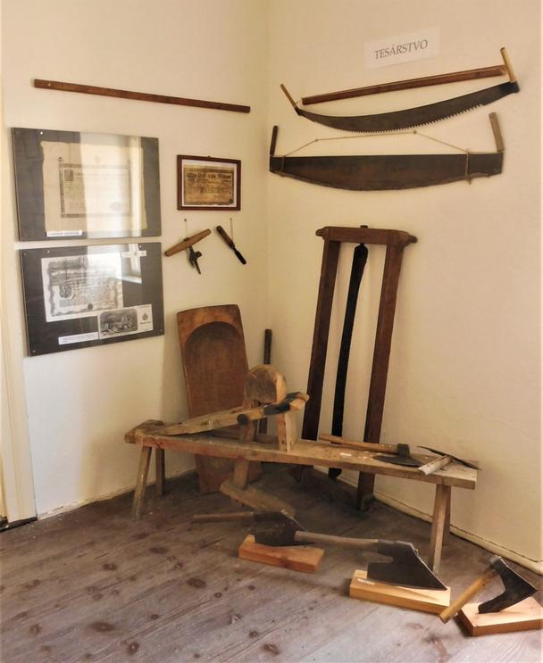 Tesárstvo. Expozícia pukanskej histórie.