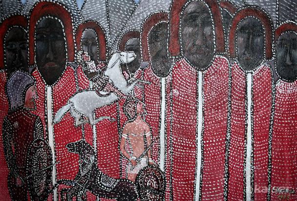Bojovníci/tempera 1996